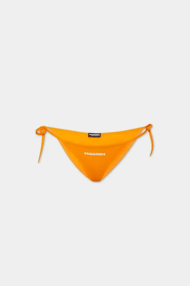 Dsquared2 Beachwear Logo SideTie Bikini Brief Mastic Beige 8211 Women