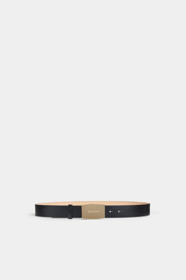 Dsquared2 Belts Logo Plaque Belt Blackgold 8211 Men