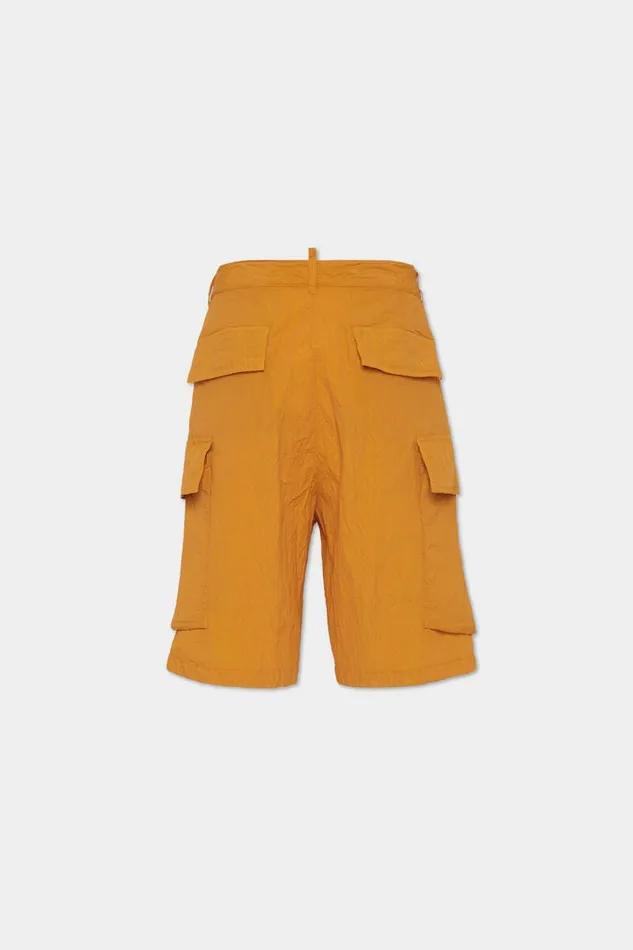 Dsquared2 CoOrds Icon New Generation Nylon Cargo Shorts Sunflower 8211 Men