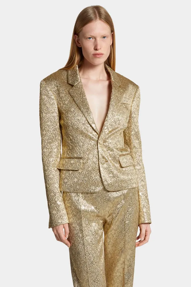Dsquared2 CoOrds New Dean Short Jacket Gold 8211 Women