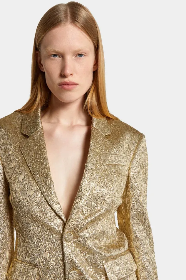 Dsquared2 CoOrds New Dean Short Jacket Gold 8211 Women