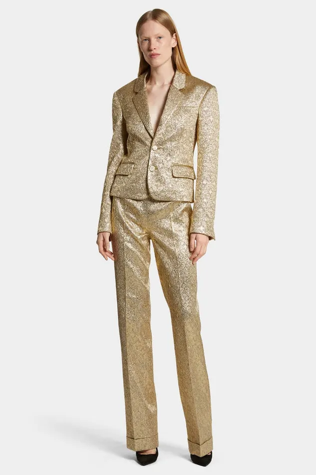Dsquared2 CoOrds New Dean Short Jacket Gold 8211 Women