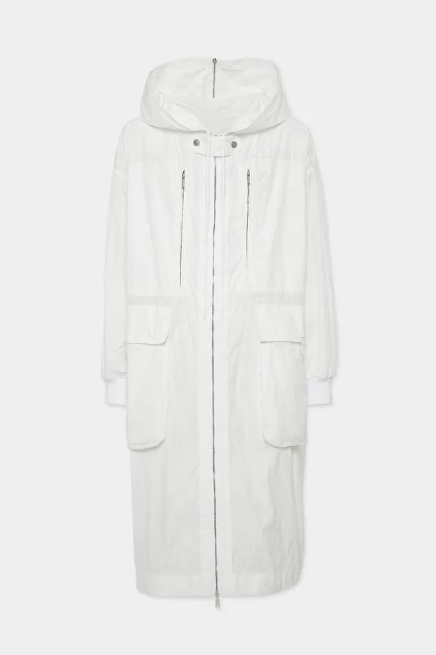 Dsquared2 Coats and Outerwear Superlight Oversized Super Big Parka White 8211 Men