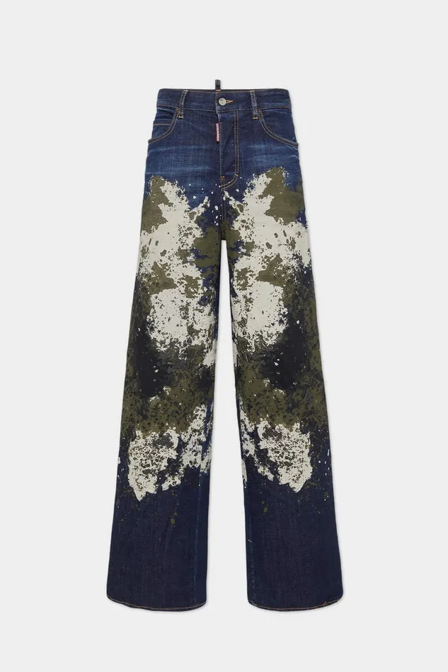 Dsquared2 Jeans Dark Urban Camo Wash Traveller Jeans Navy 8211 Women