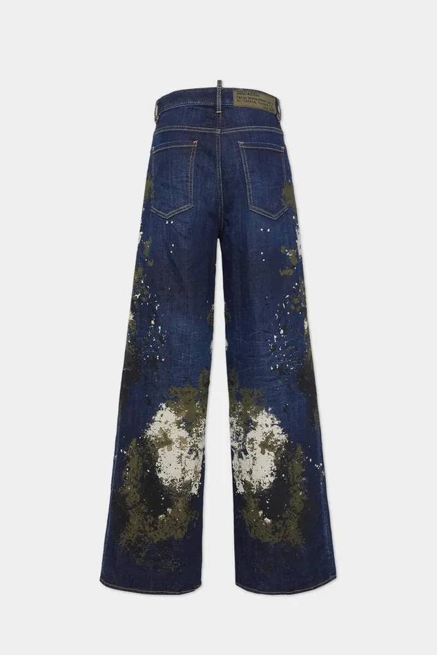 Dsquared2 Jeans Dark Urban Camo Wash Traveller Jeans Navy 8211 Women