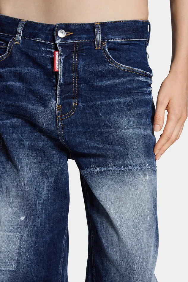 Dsquared2 Jeans Dark White Line Wash Traveller Jeans Navy 8211 Women