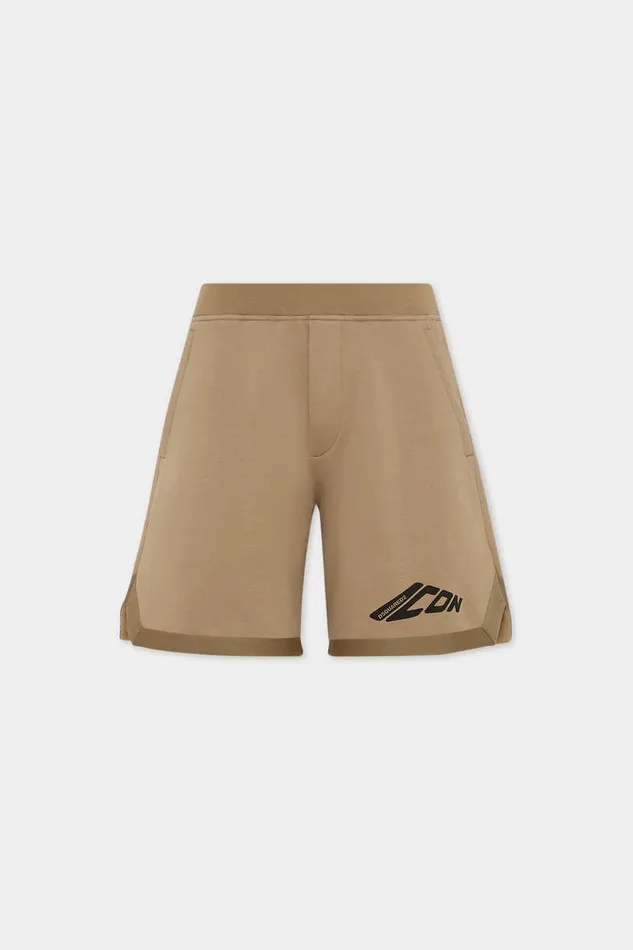 Dsquared2 Shorts Icon New Generation Big Boxer Sweat Shorts Khaki 8211 Men