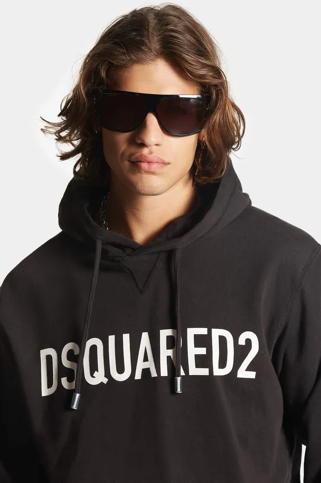 Dsquared2 Sweatshirts Cool Fit Hoodie Sweatshirt Black 8211 Men