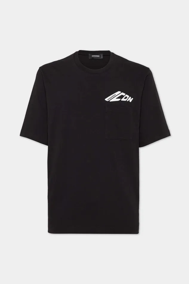Dsquared2 TShirts and Polo Icon New Generation Loose Fit Pocket TShirt Black 8211 Men Dsquared2 TShirts and Polo Icon New Generation Loose Fit Pocket TShirt Black 8211 Men