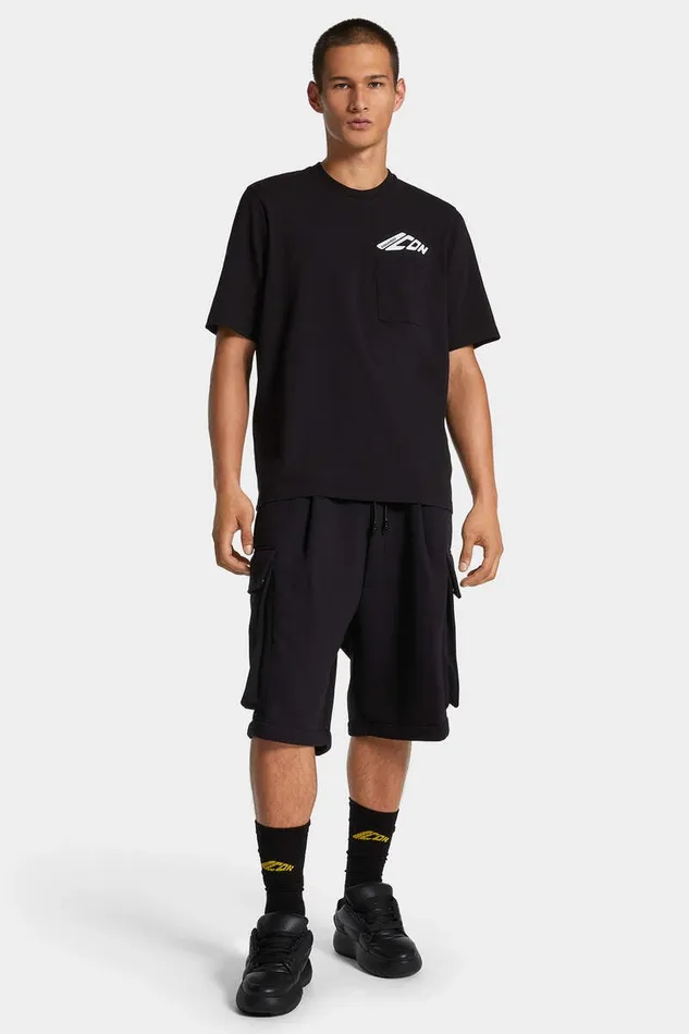 Dsquared2 TShirts and Polo Icon New Generation Loose Fit Pocket TShirt Black 8211 Men