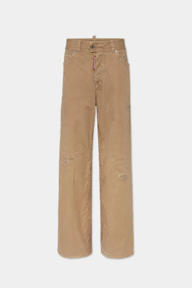 Dsquared2 Trousers 9 To 5 Cotton Pant Khaki 8211 Women