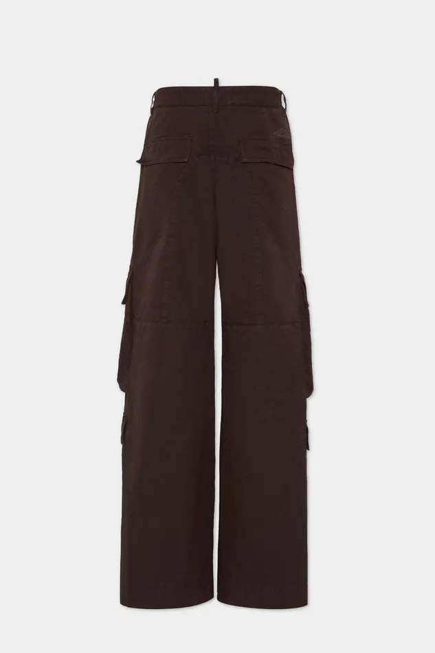 Dsquared2 Trousers Icon New Generation Canvas Utility Big Cargo Pant Dark Chocolate 8211 Men