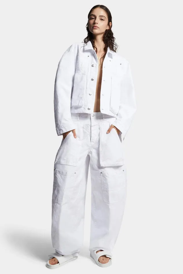 Dsquared2 Trousers Icon New Generation Carpenter Amelia Pant White 8211 Women