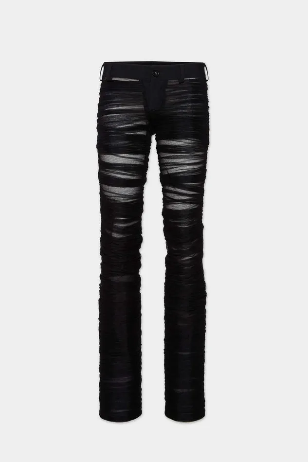 Dsquared2 Trousers One Seam Draped Sexy Pant Black 8211 Women