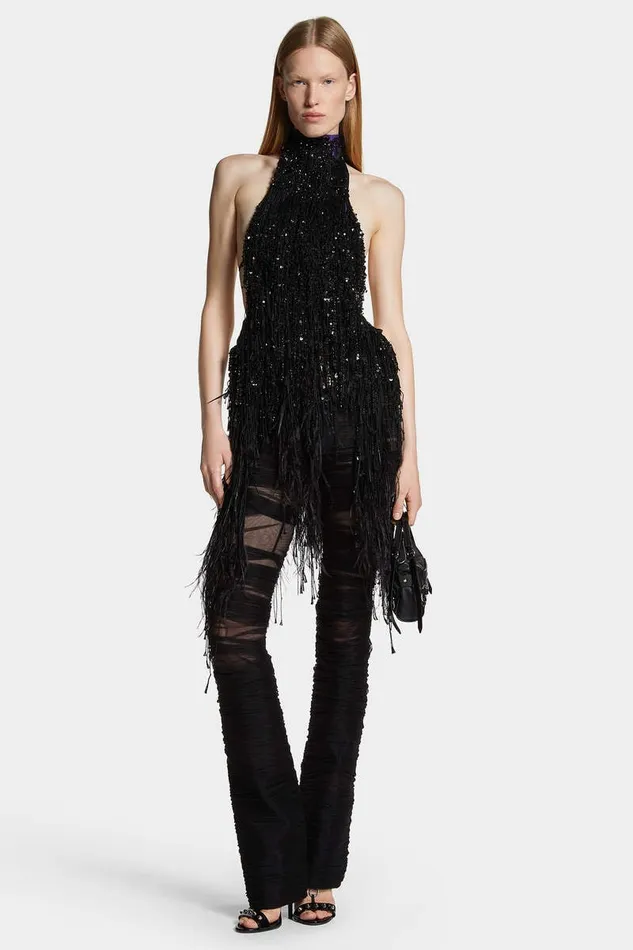 Dsquared2 Trousers One Seam Draped Sexy Pant Black 8211 Women