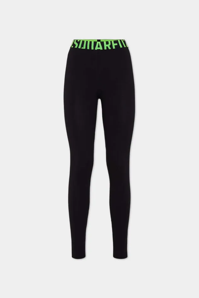 Dsquared2 Underwear Logo Leggings Blackgreen 8211 Women