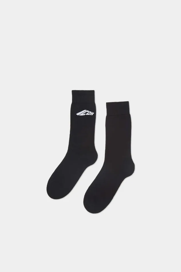Dsquared2 Underwear MidCrew Socks Blackwhite 8211 Men