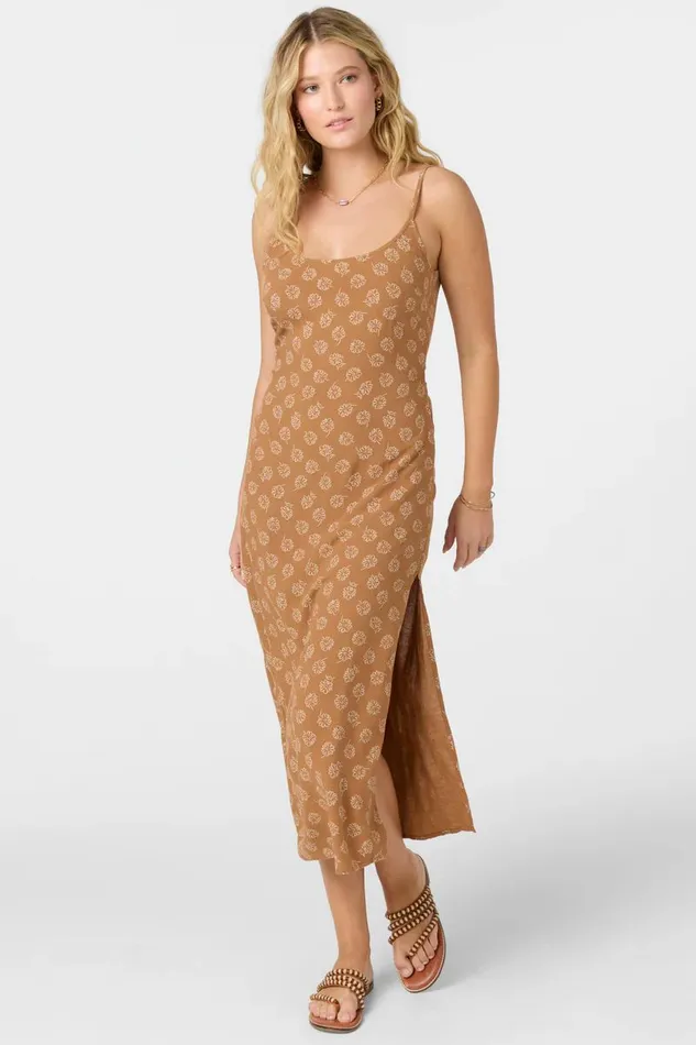 ELYSE MIDI DRESS Tobacc Brw Women O039NEILL Clothing