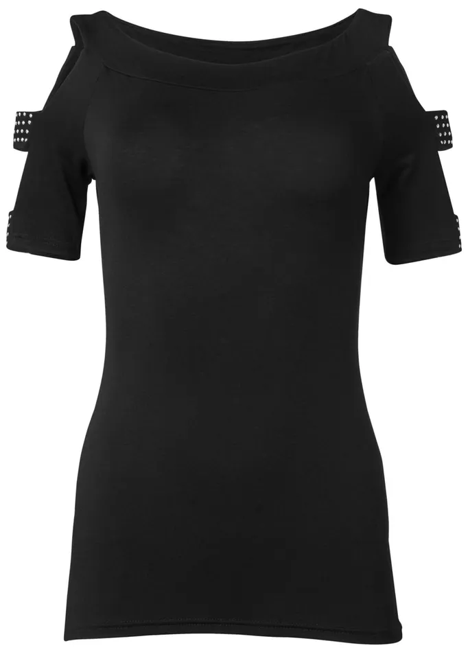 EMBELLISHED STRAPPY TOP Black Women VENUS Night Out Tops