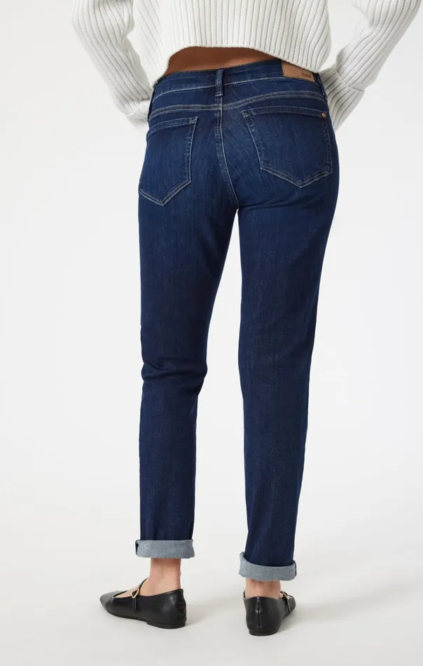 Emma Slim Boyfriend In Deep Flex Blue Women Mavi Jeans Denim Emma Slim Boyfriend In Deep Flex Blue Women Mavi Jeans Denim