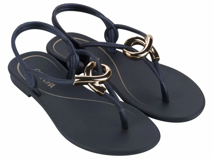 ENLACE SANDAL DENIM Women Flat Sandals NOVO Shoes