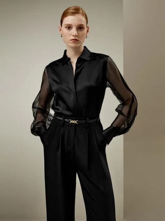 Ethereal Silk Shirt 8211 Luxurious Feminine Silk Satin Blouse Women Blouses Lilysilk Shirts