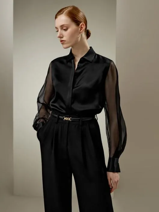 Ethereal Silk Shirt 8211 Luxurious Feminine Silk Satin Blouse Women Blouses Lilysilk Shirts