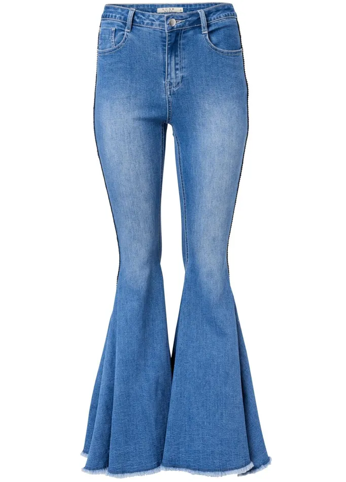 EXTREME FLARE JEANS Medium Wash Women VENUS Novelty Jeans