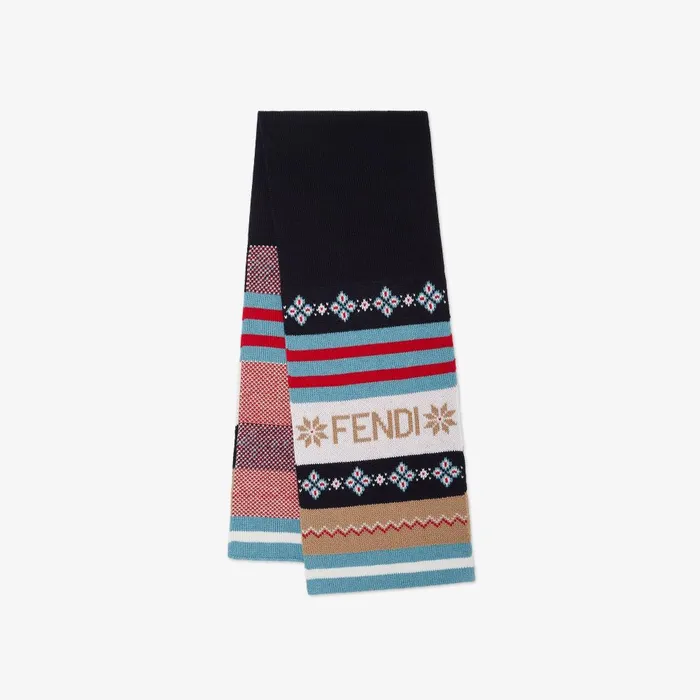 Fendi Accessories Junior Scarf Junior Jacquard Scarf 8211 Kids