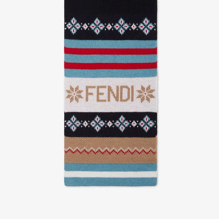 Fendi Accessories Junior Scarf Junior Jacquard Scarf 8211 Kids