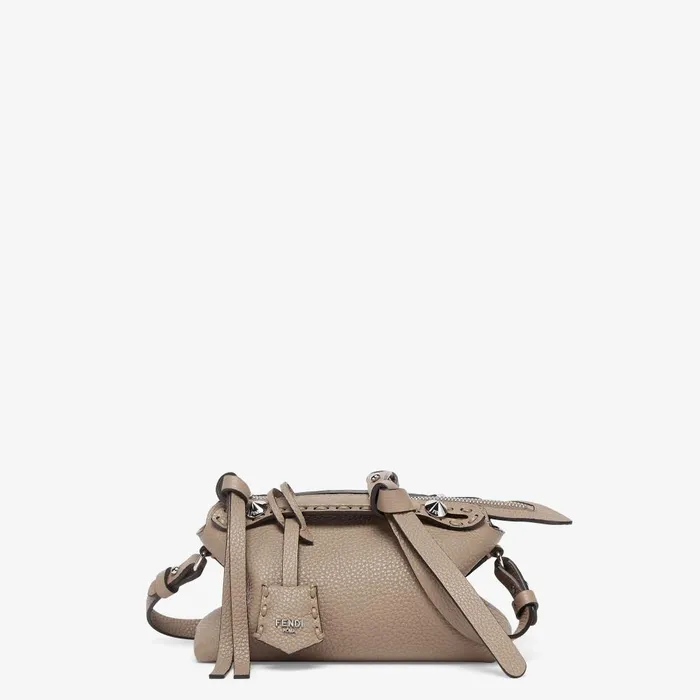 Fendi Boston Bags By The Way Selleria Mini Dove Gray Selleria Minibag With 156 Handsewn Topstitches 8211 Women