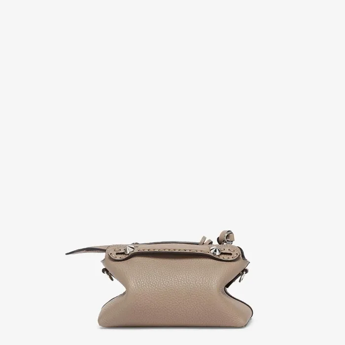 Fendi Boston Bags By The Way Selleria Mini Dove Gray Selleria Minibag With 156 Handsewn Topstitches 8211 Women