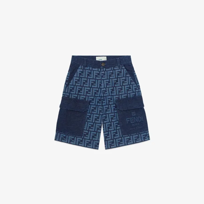 Fendi Clothing Junior Bermudas Blue Chambray Junior Bermudas 8211 Kids