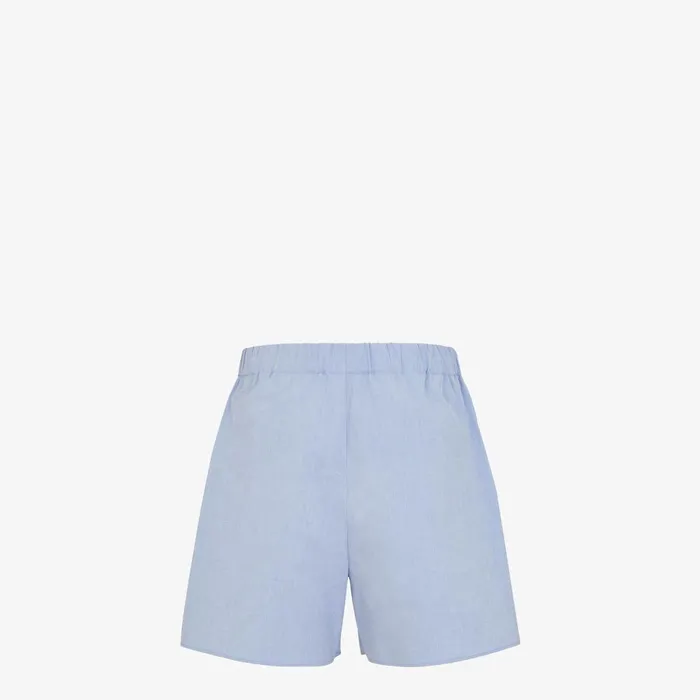 Fendi Coordinated Sets Bermudas Blue Cotton Shorts 8211 Men