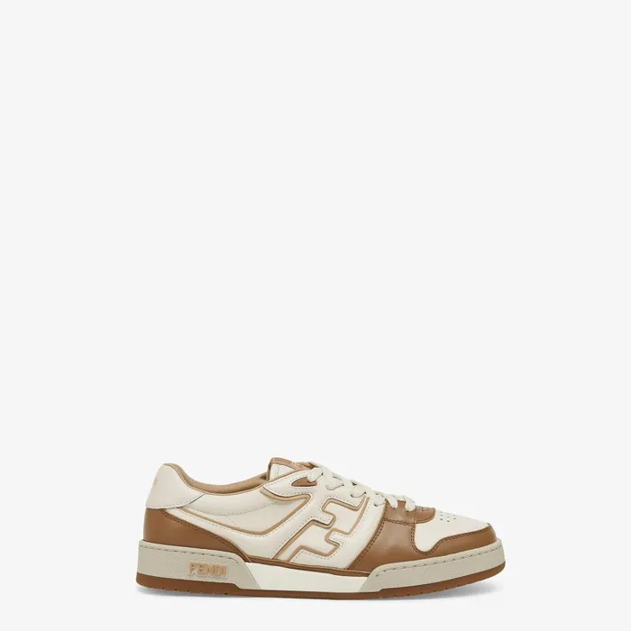 Fendi Fendi Match Fendi Match Sneakers Brown Leather Low Tops 8211 Men