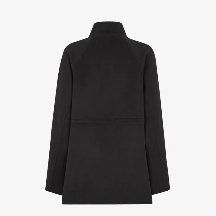 Fendi Jackets Blouson Black Wool Parka 8211 Women