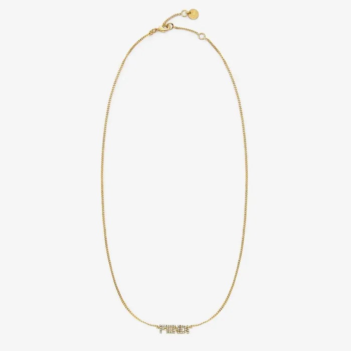 Fendi Necklaces Fendigraphy Necklace Goldcolored Necklace 8211 Women