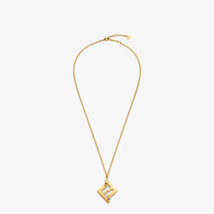 Fendi Necklaces Forever Fendi Necklace Goldcolored Metal Necklace 8211 Women