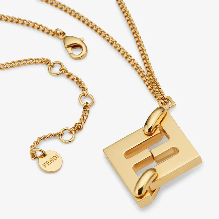 Fendi Necklaces Forever Fendi Necklace Goldcolored Metal Necklace 8211 Women