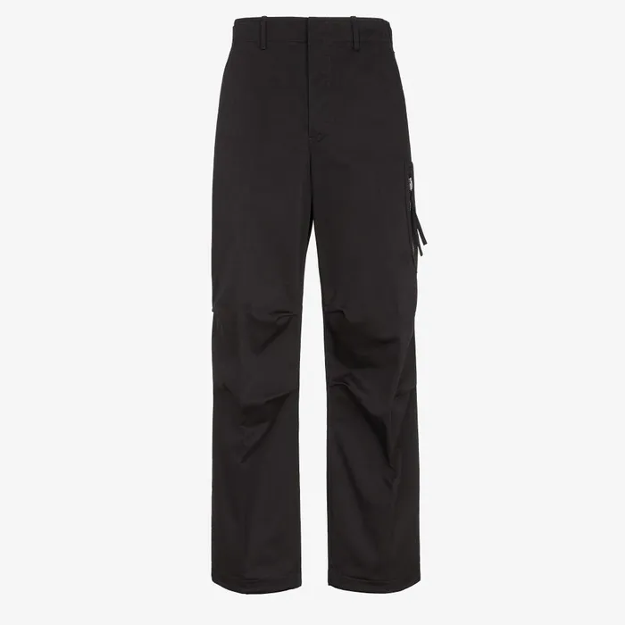 Fendi Pants and Shorts Pants Black Gabardine Pants 8211 Men