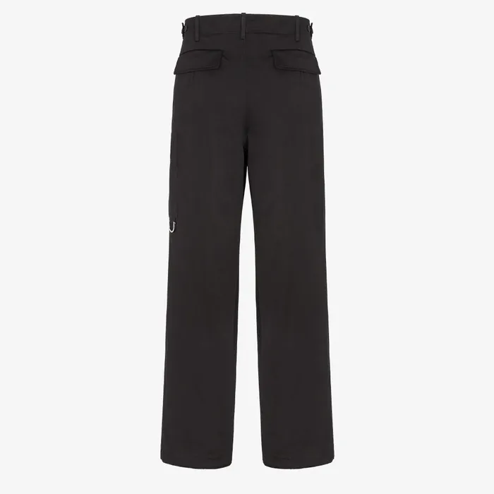 Fendi Pants and Shorts Pants Black Gabardine Pants 8211 Men