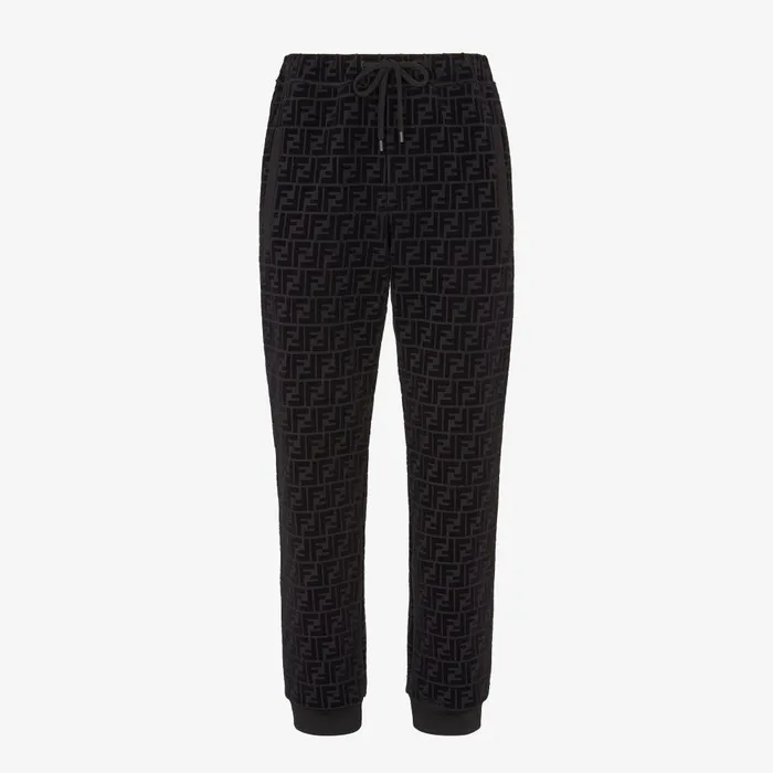 Fendi Pants and Shorts Pants Black Piqu Pants 8211 Men