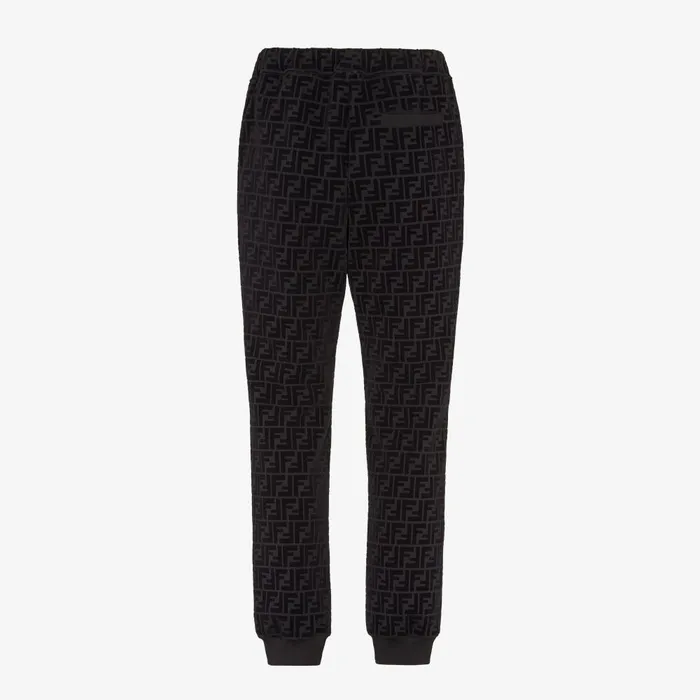 Fendi Pants and Shorts Pants Black Piqu Pants 8211 Men