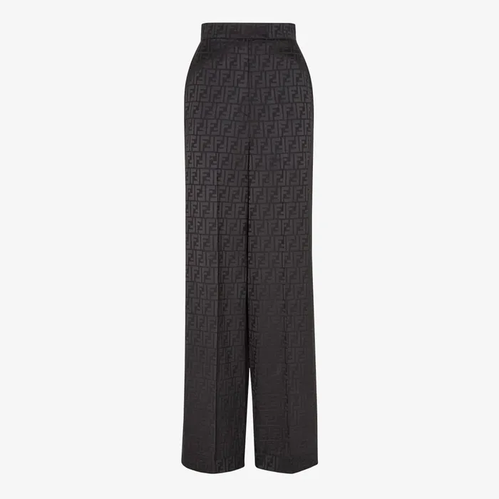 Fendi Pants and Shorts Pants Black Silk Pants 8211 Women