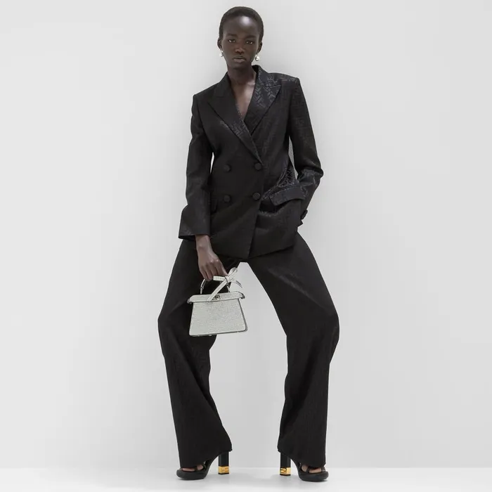 Fendi Pants and Shorts Pants Black Silk Pants 8211 Women