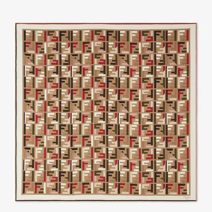 Fendi Silk Scarves FF Foulard Chinese Valentines Day Limited Edition Foulard 8211 Women