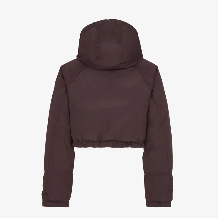 Fendi Skiwear Down Jacket Dark Purple Technical Fabric Down Jacket 8211 Women
