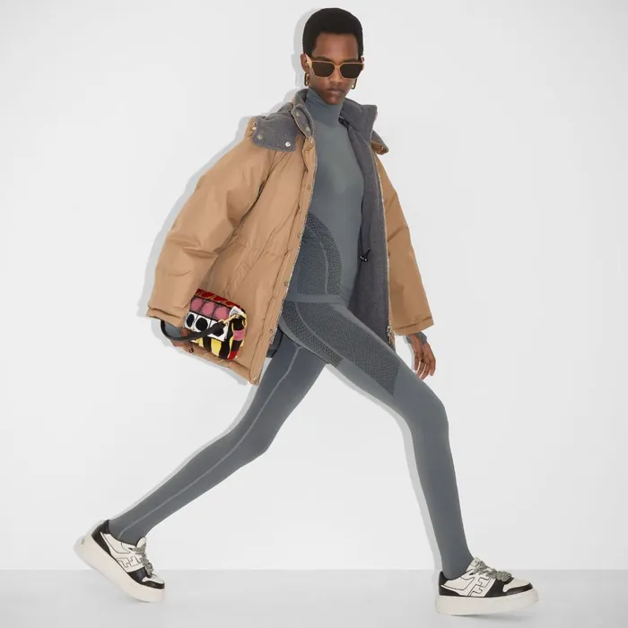 Fendi Skiwear Ski Sweater Gray Tech Fabric Sweater 8211 Women