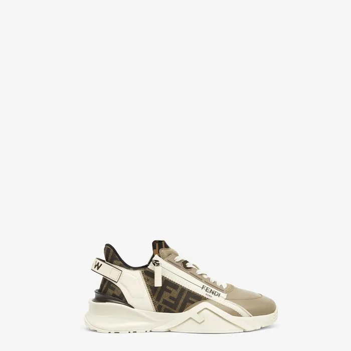 Fendi Sneakers Fendi Flow Beige Leather Lowtops 8211 Women