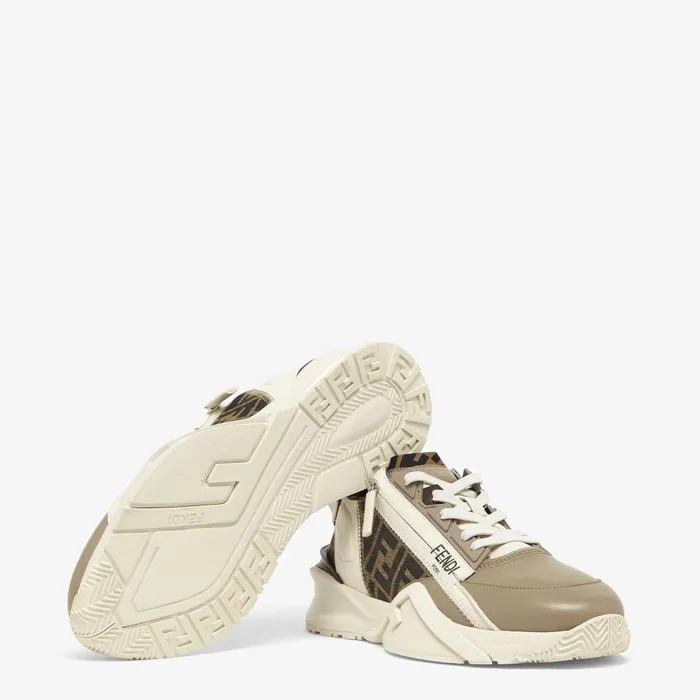 Fendi Sneakers Fendi Flow Beige Leather Lowtops 8211 Women